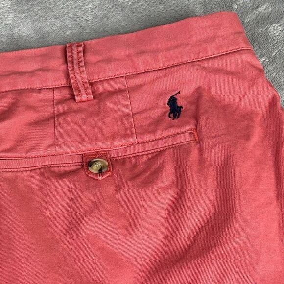 Polo Ralph Lauren Shorts Men 42 Nantucket Red Classic Fit 9" Stretch Twill Chino - Picture 3 of 12